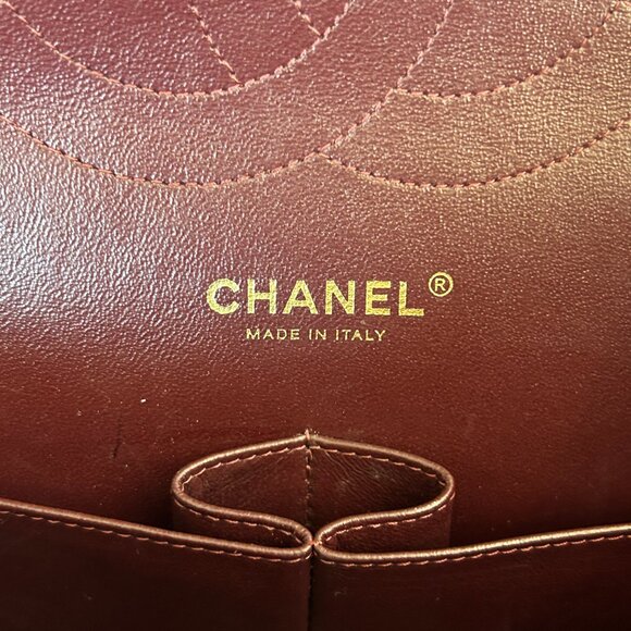 Chanel Black Lambskin Quilted Jumbo Flap Bag - Picture 7 of 8